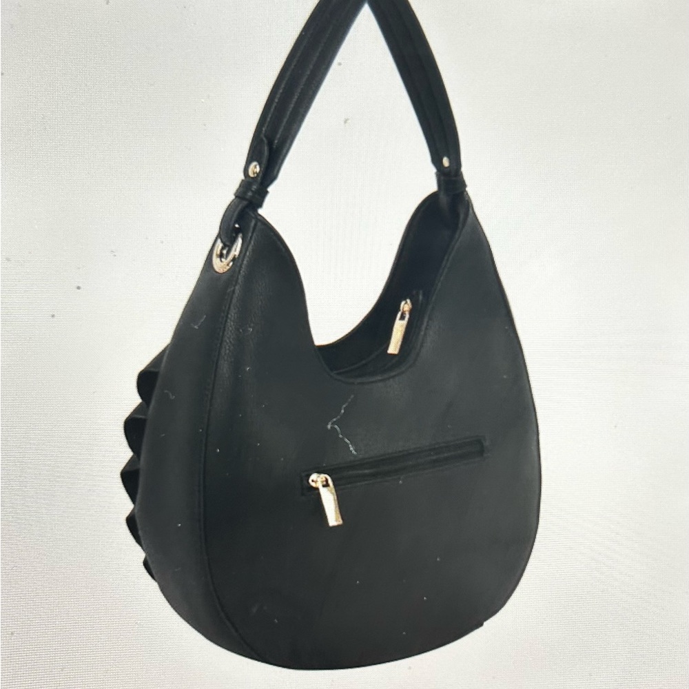 Black Fashion Hobo Bag - Picture 2 of 8